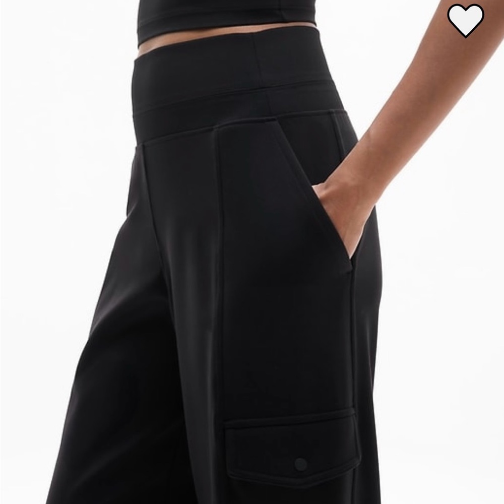Athleta Navy Venice Wide Leg Cargo Pant